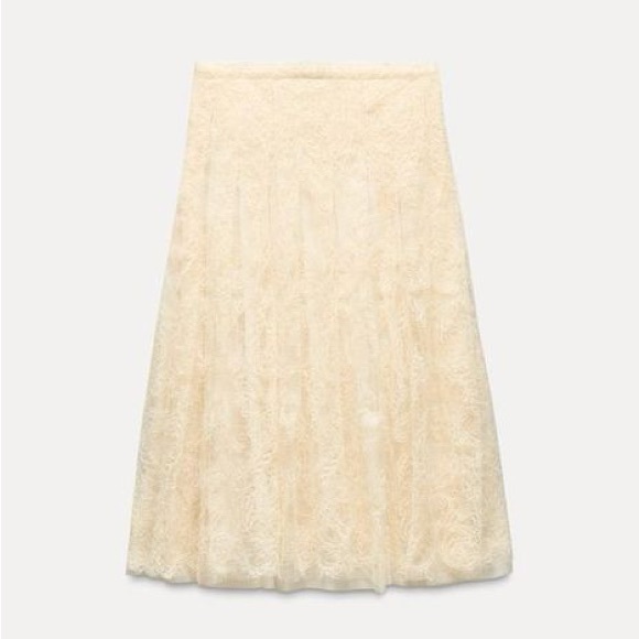 ZARA SEQUIN EMBROIDERED SKIRT - S - Picture 6 of 11